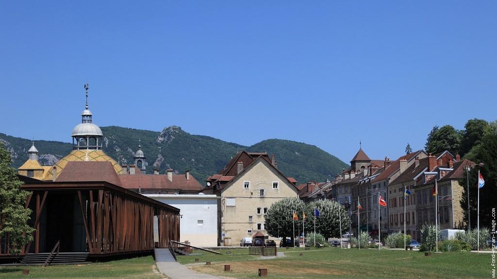 Logis Grand Hotel Des Bains Salins-les-Bains Exterior photo